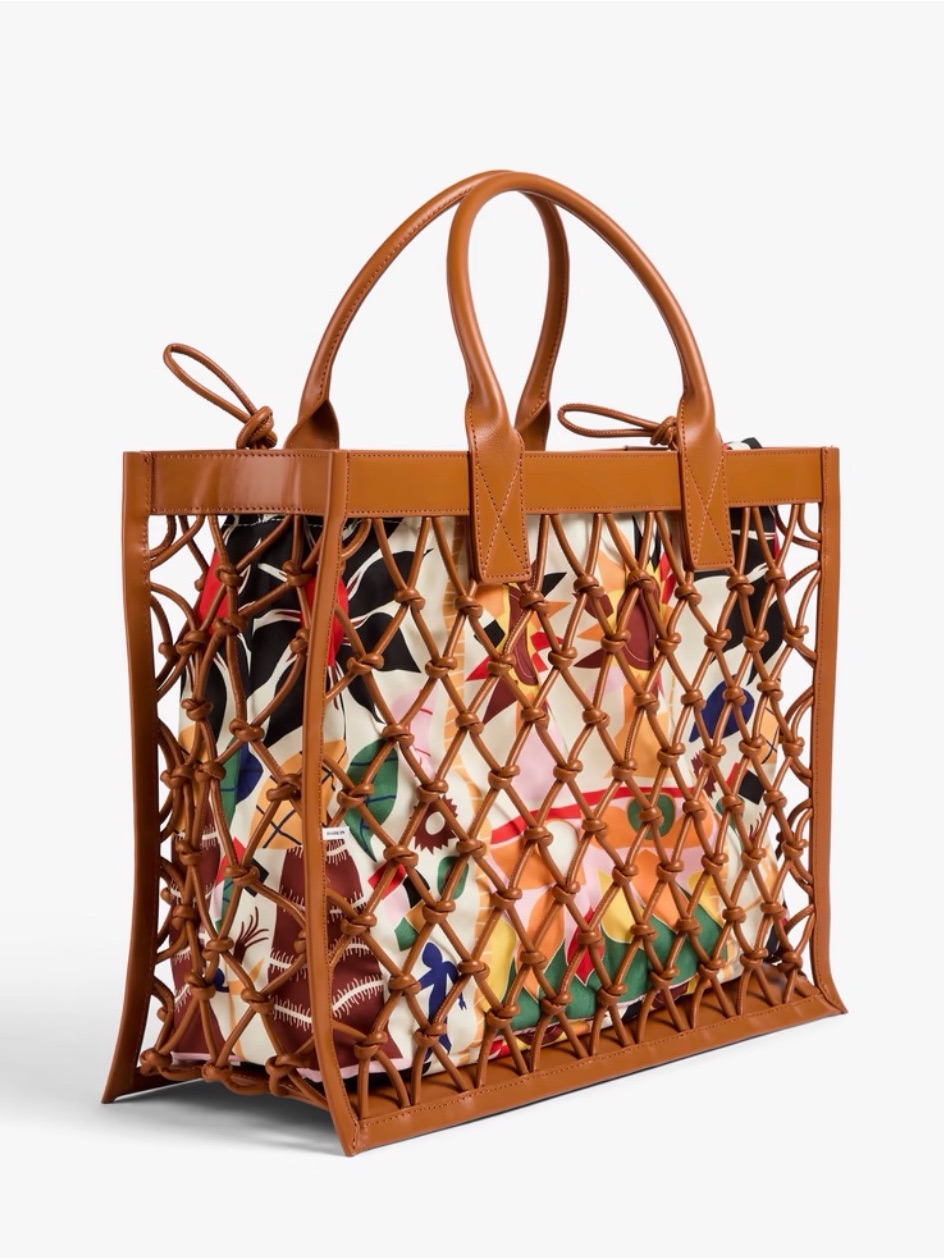 Sandro Macram Leather Tote